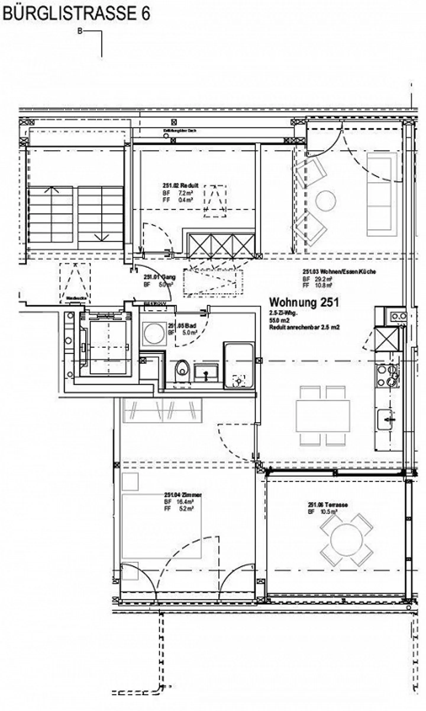 Moderne 2.5-Zimmer-Dachwohnung in beliebtem Veltheim-Quartier - Foto 9 von 9