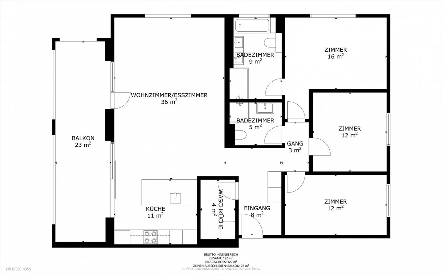 Appartement moderne de 4,5 pièces avec panorama sur les montagnes à Ebnat-Kappel - Photo 18 sur 18