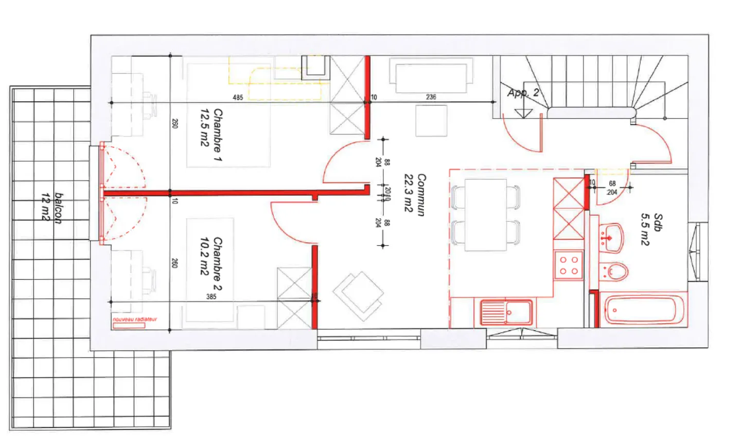 Nuovo appartamento di 3.5 locali, arredato, ideale per la condivisione - Foto 12 di 13