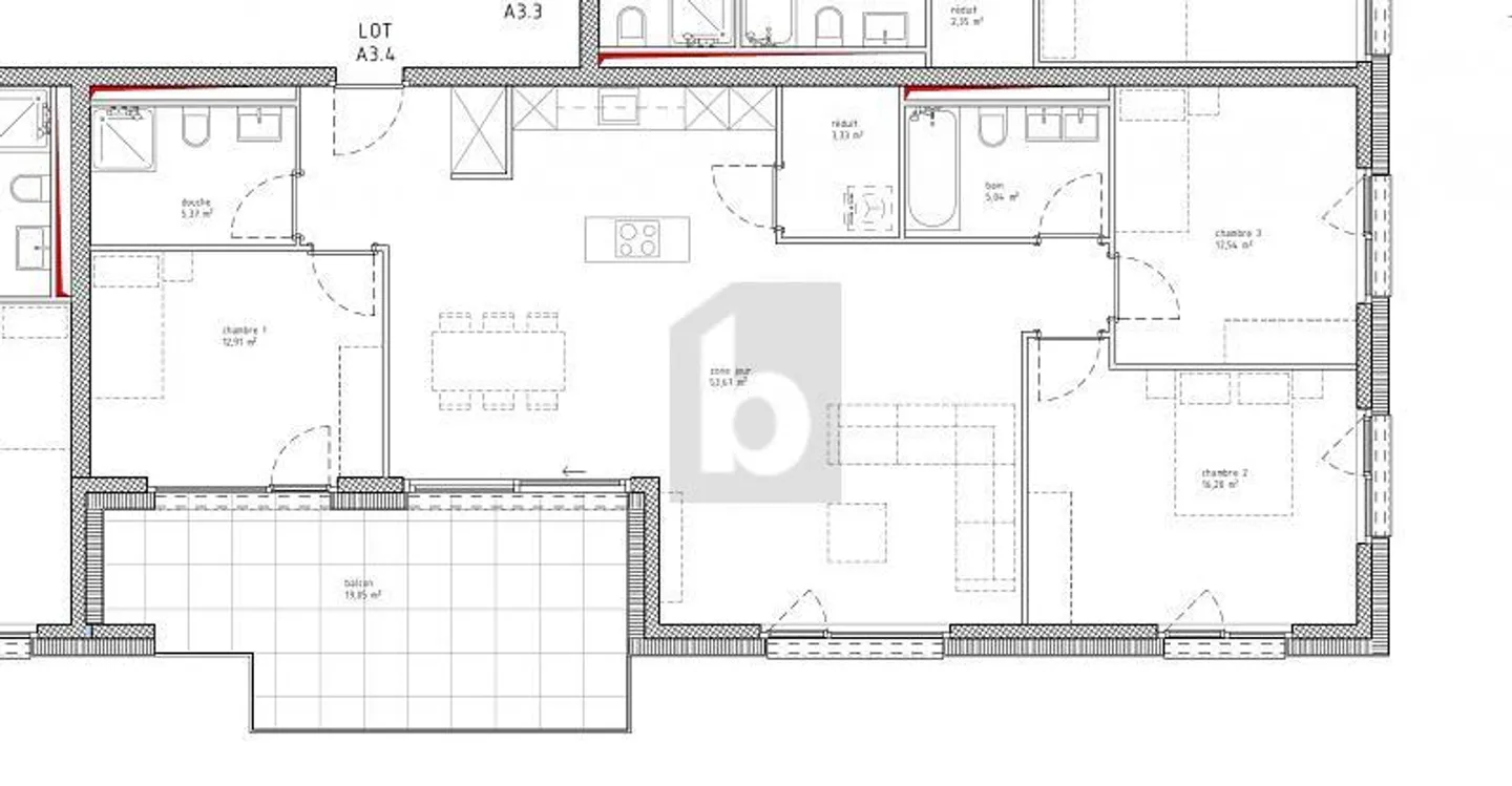 Apartment for rent - Photo 2 of 3