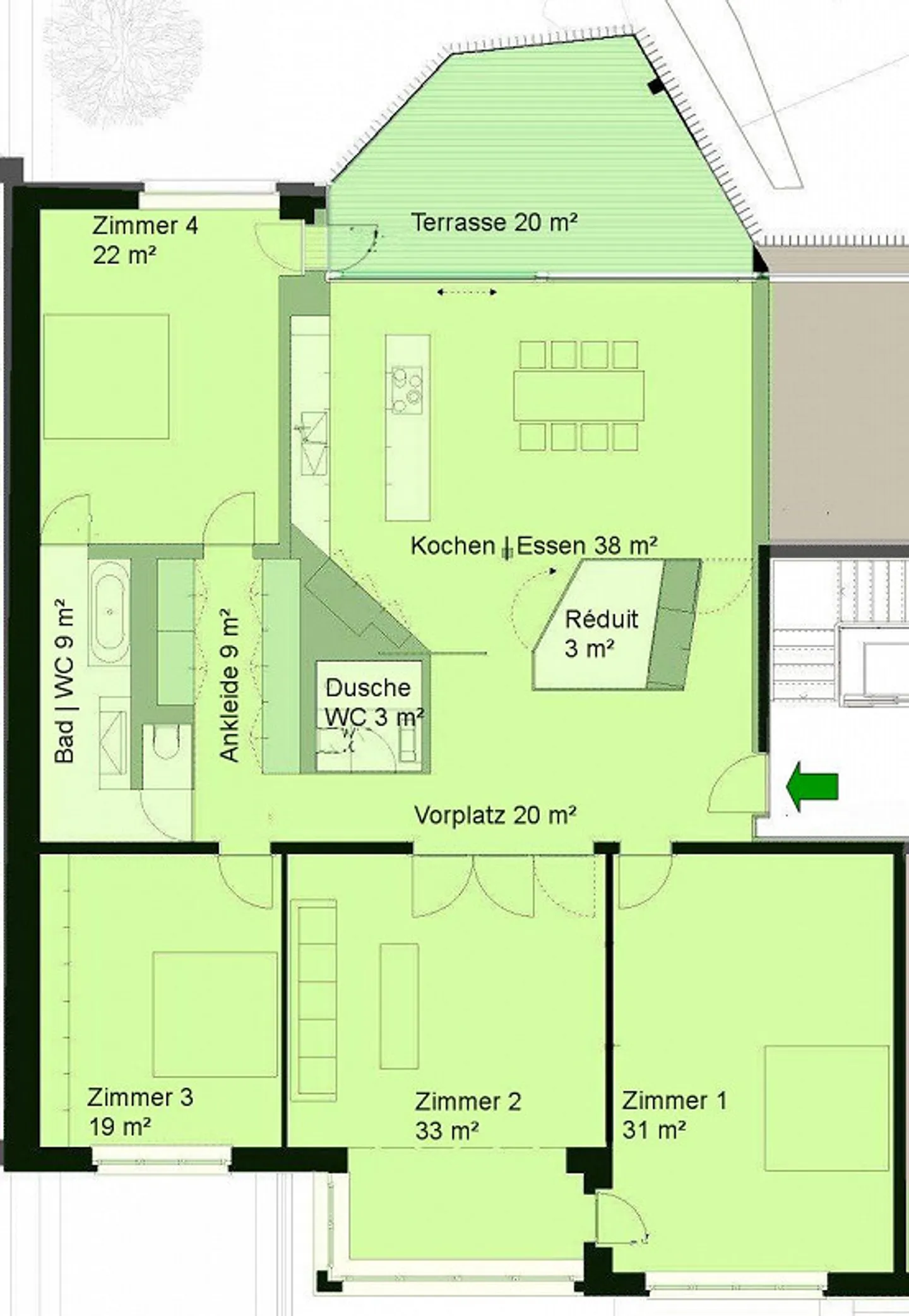 Exklusive 5-Zimmerwohnung im Gellertquartier - Foto 13 von 14