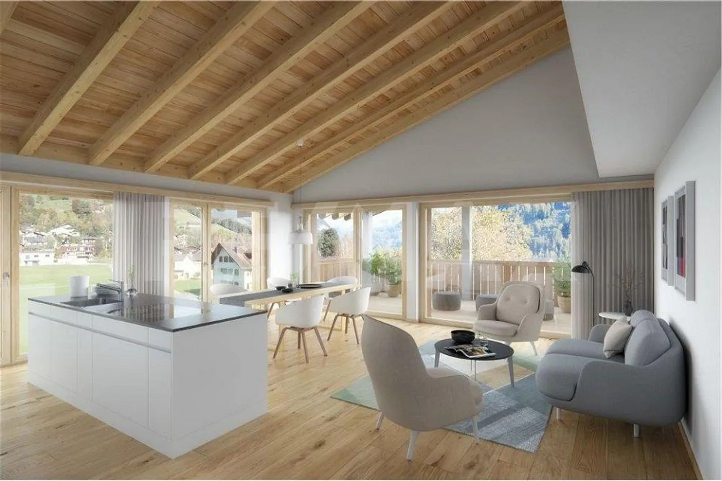 Modernes 3½-Zimmer-Apartment im Prättigau - Foto 2 von 11