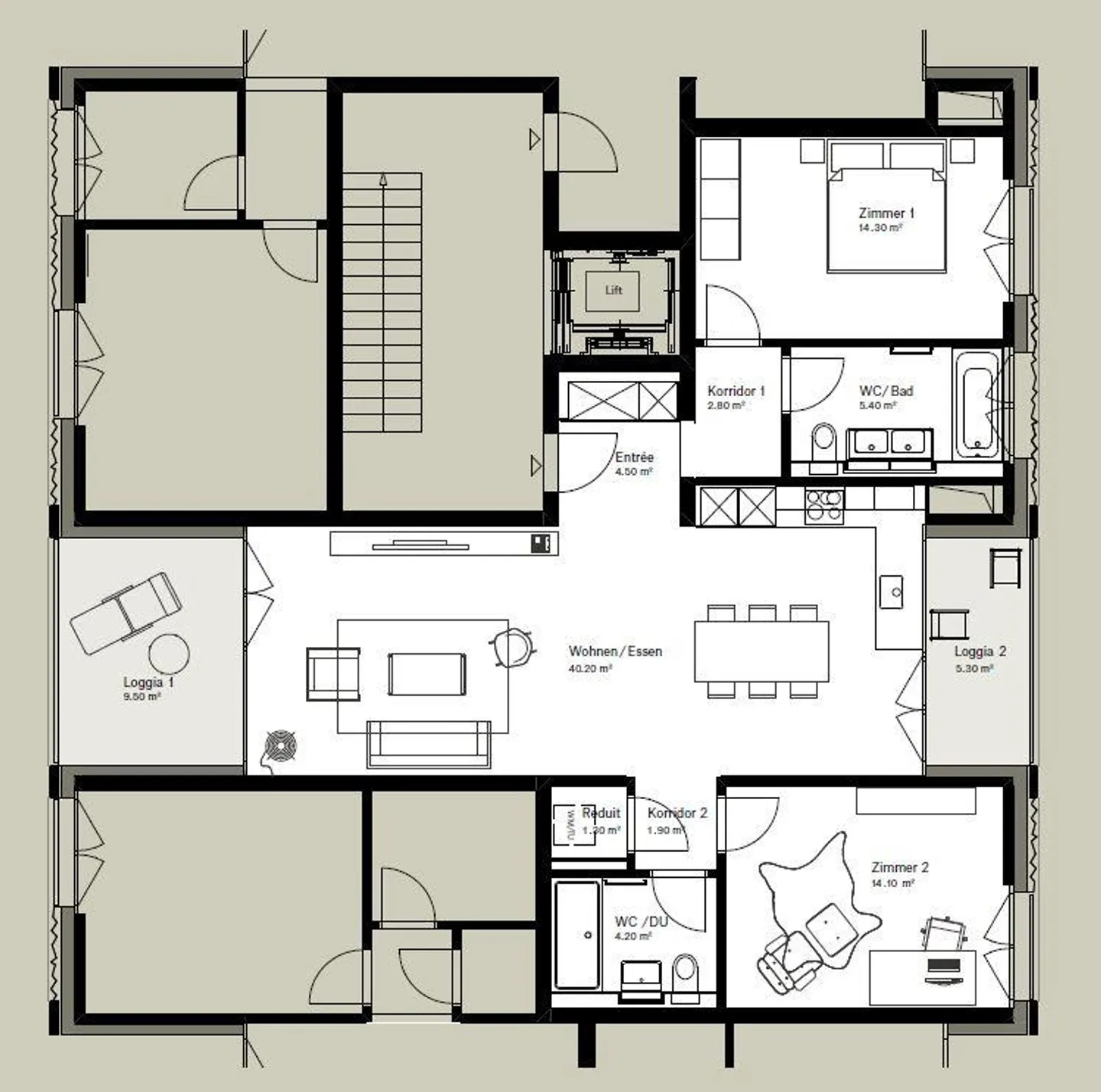 Moderne 3.5-Zimmer Wohnung - Foto 12 von 13