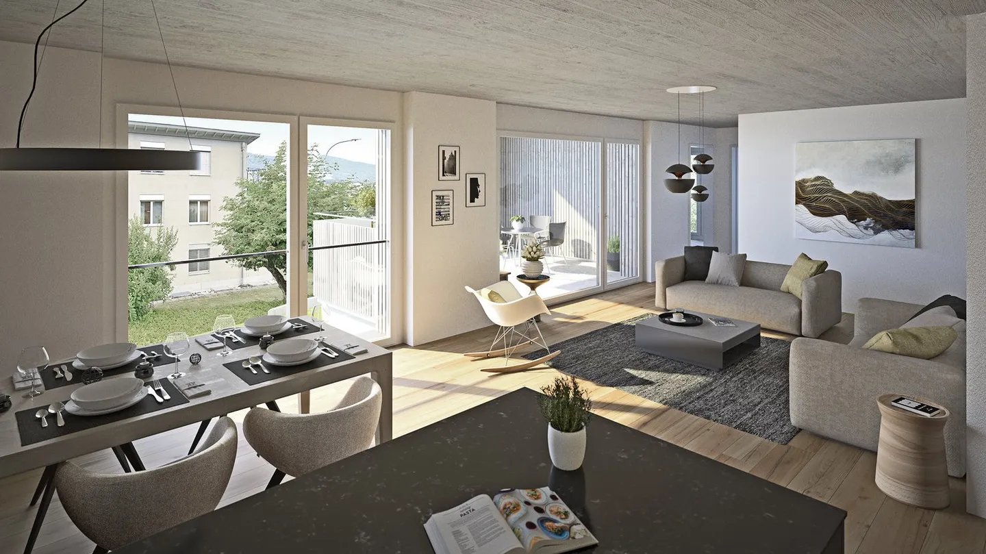 Modern 3.5-room new apartments with balcony in Starrkirch-Wil - Photo 4 of 5