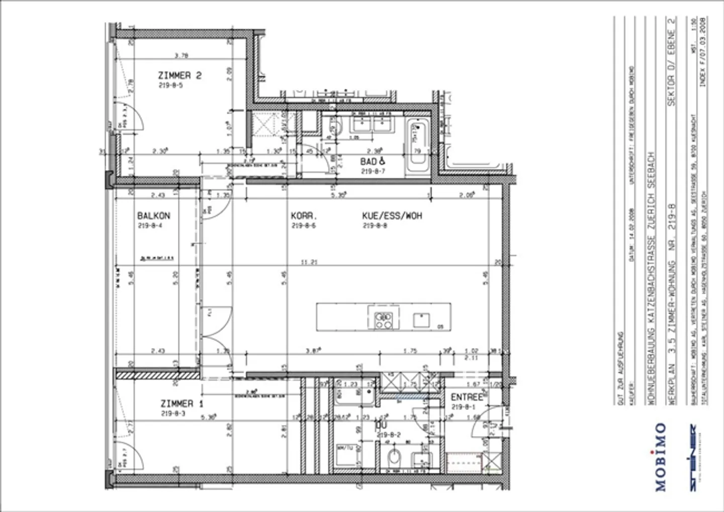 APPARTAMENTO 3½ STANZE A ZURIGO - DISTRETTO 11 SEEBACH, ARREDATO, TEMPORANEO - Foto 10 di 10