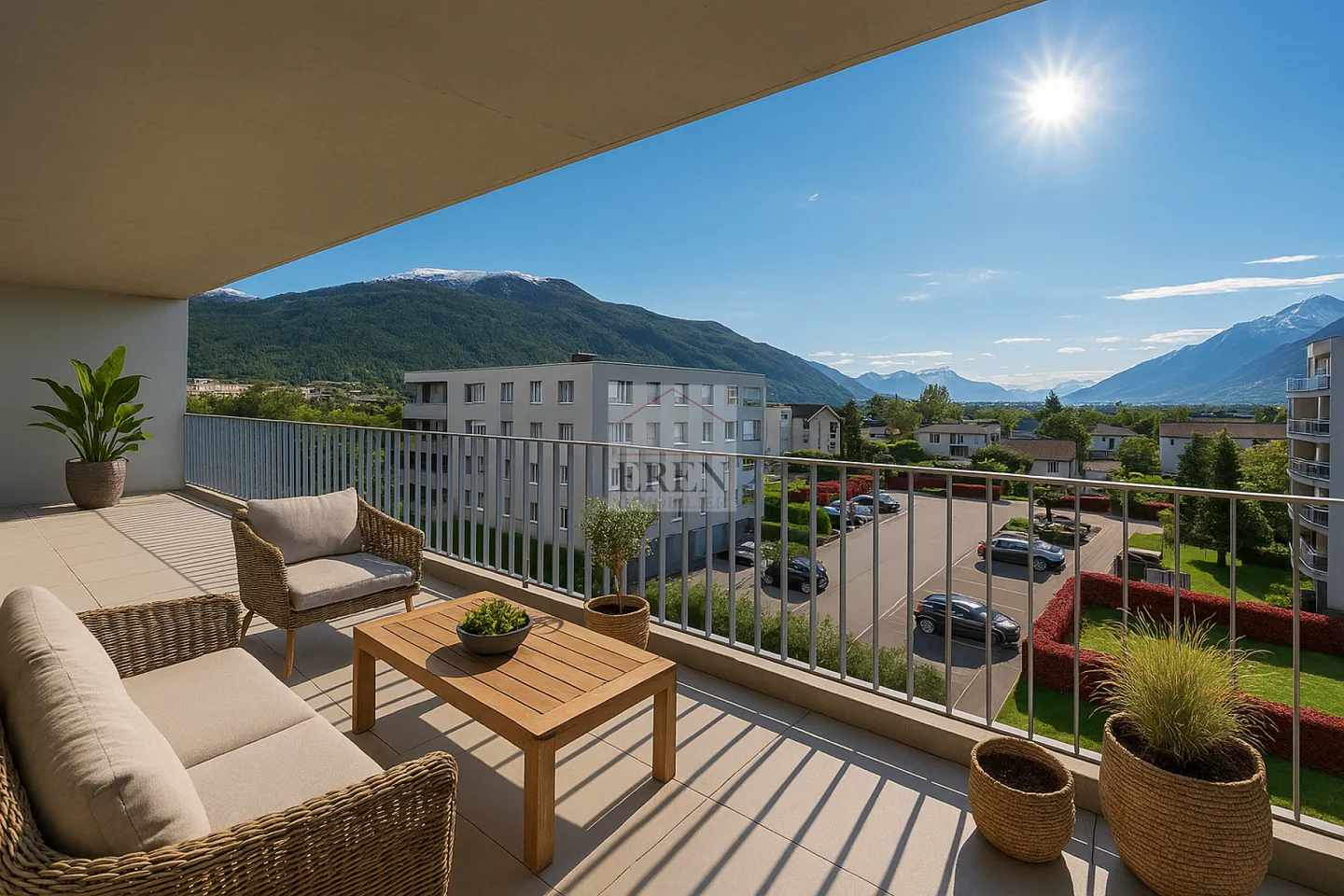 Wunderschöne Penthouse-Wohnung mit Glasfassaden und großem Panoramabalkon-Terrasse - Foto 1 von 18