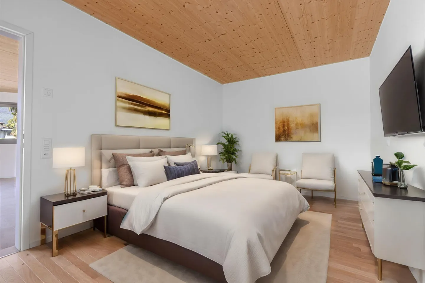 NOUVEL APPARTEMENT MODERNE DE 2,5 PIÈCES AVEC TERRASSE À PIANEZZO - Photo 7 sur 9