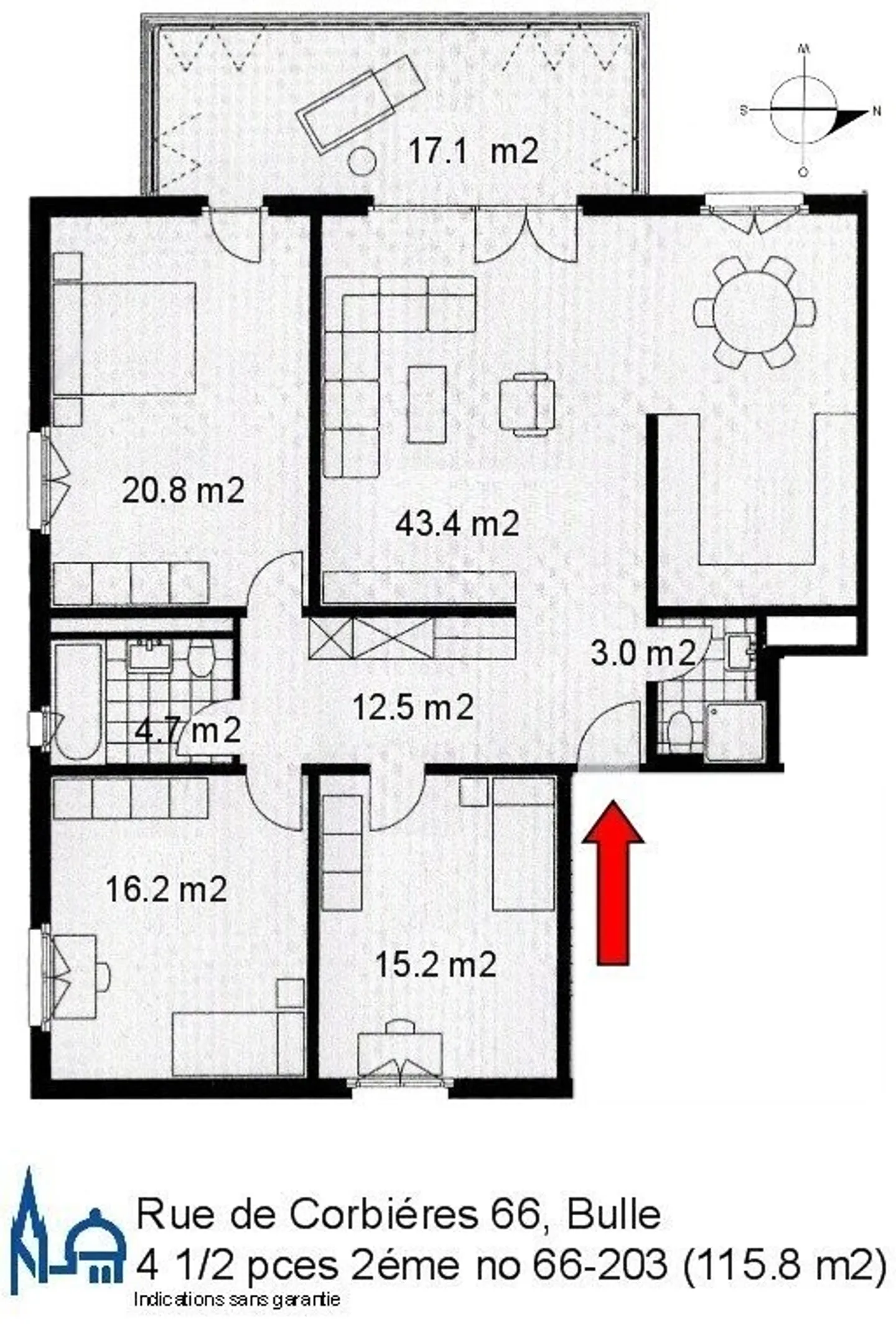 Geräumige Wohnung in Familiengegend - Foto 10 von 11