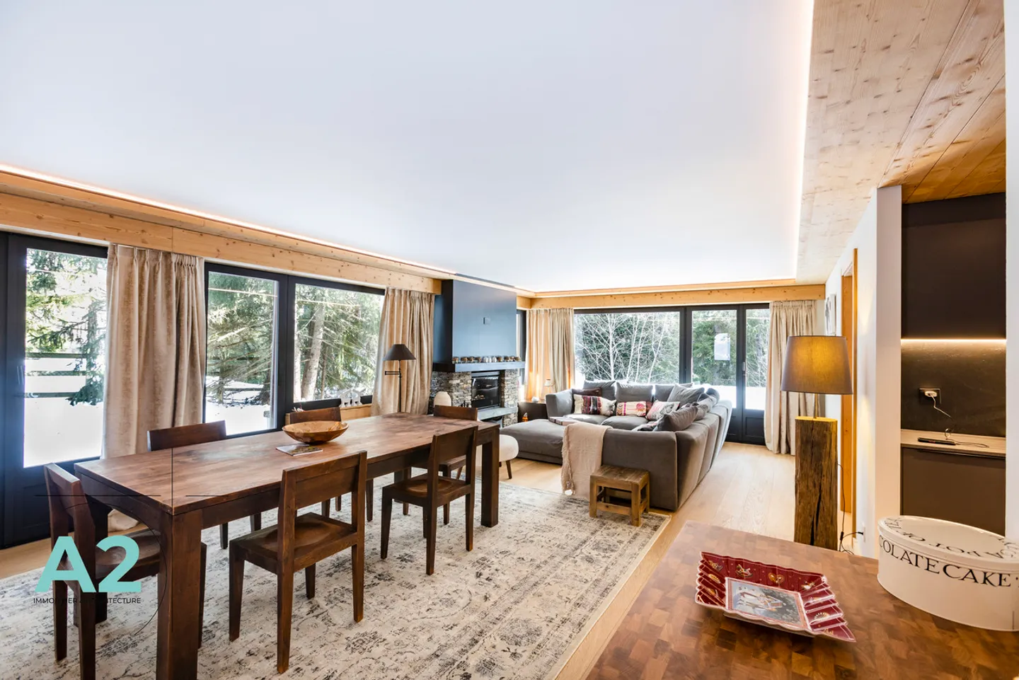 Wunderschöne 4,5-Zimmer-Wohnung, die am Fuße der Skipisten vollständig renoviert wurde - Foto 1 von 22