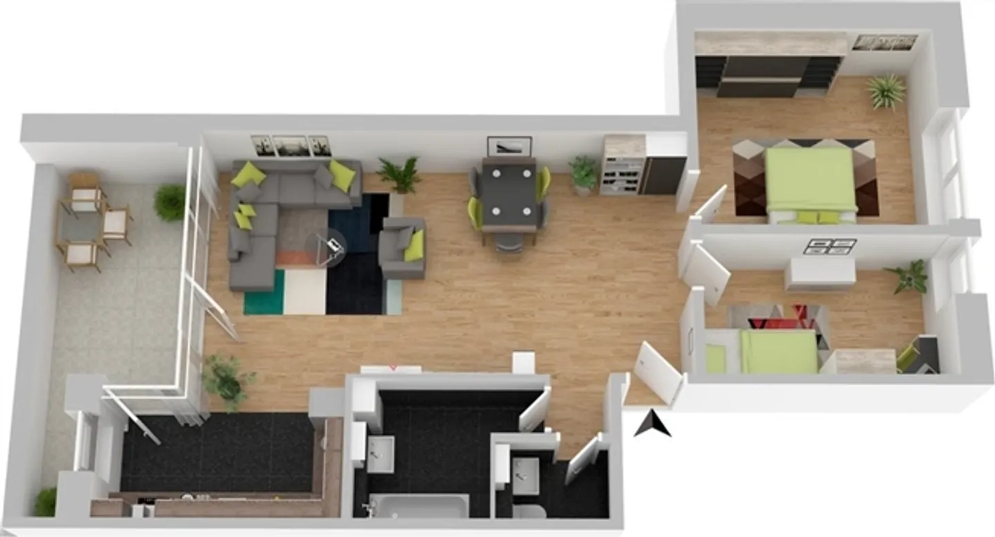 Quartier résidentiel calme avec terrasse ensoleillée - Photo 10 sur 11