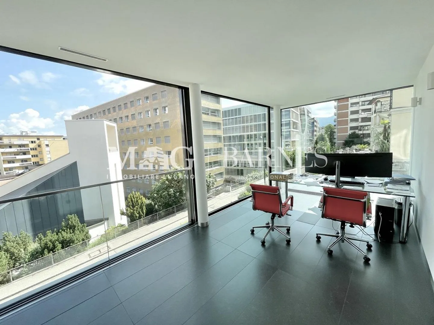 Lugano, Paradiso: Bureau moderne de 4 pièces avec vue sur le lac - Photo 5 sur 5