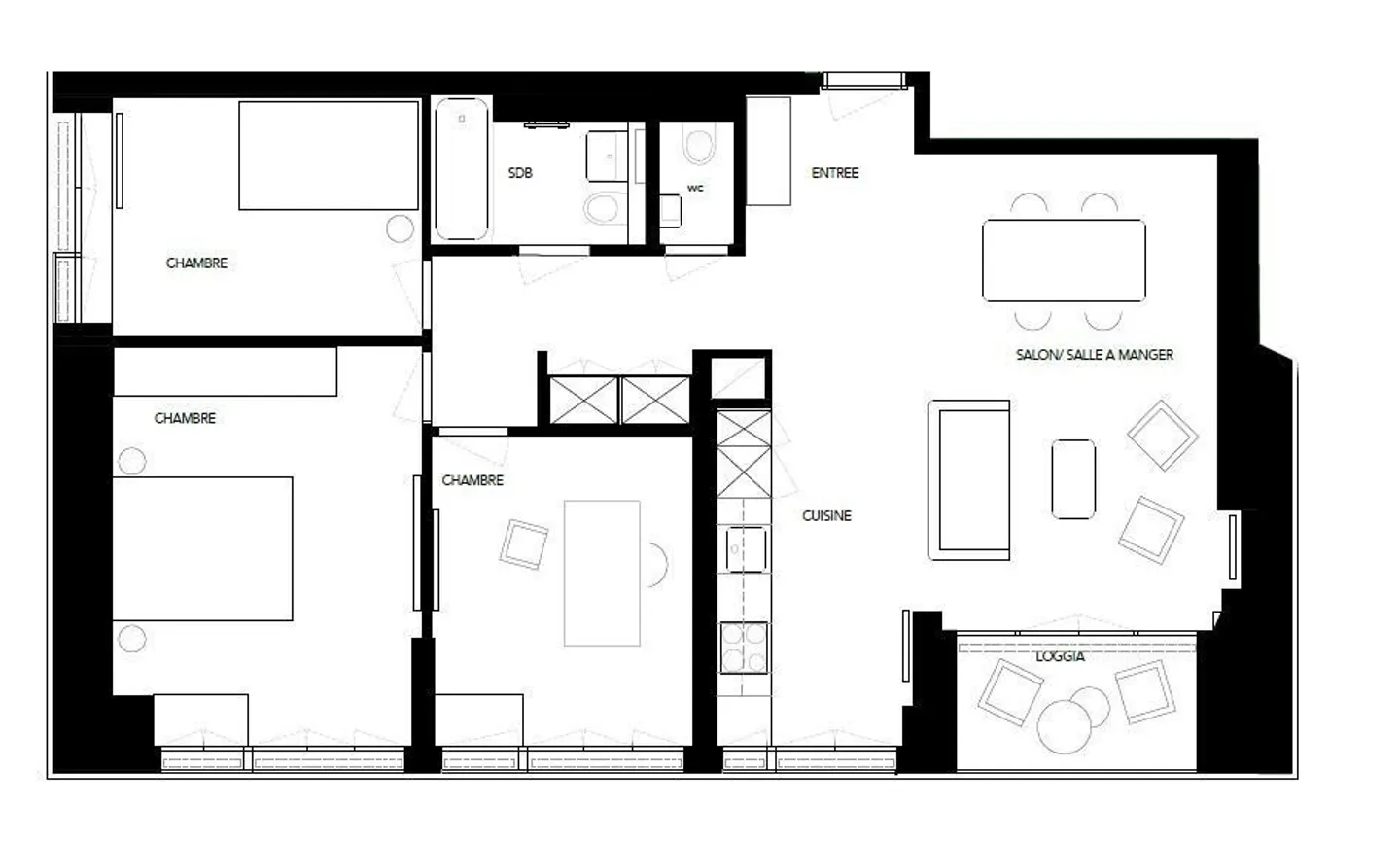 Renovated 4.5-room apartment on the 10th floor - Photo 5 of 5