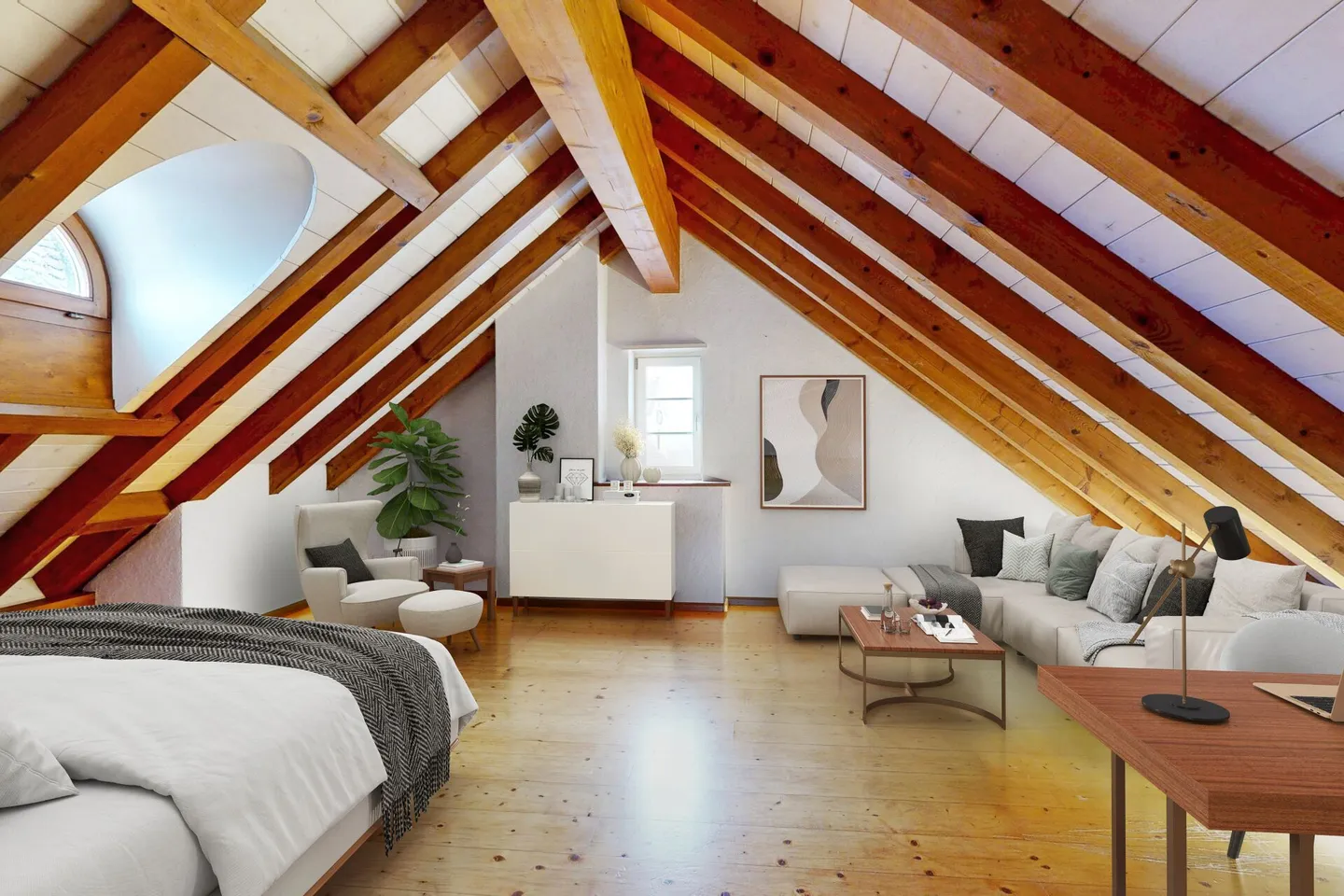 Appartement en duplex moderne de 4,5 pièces avec jardin - Photo 11 sur 15