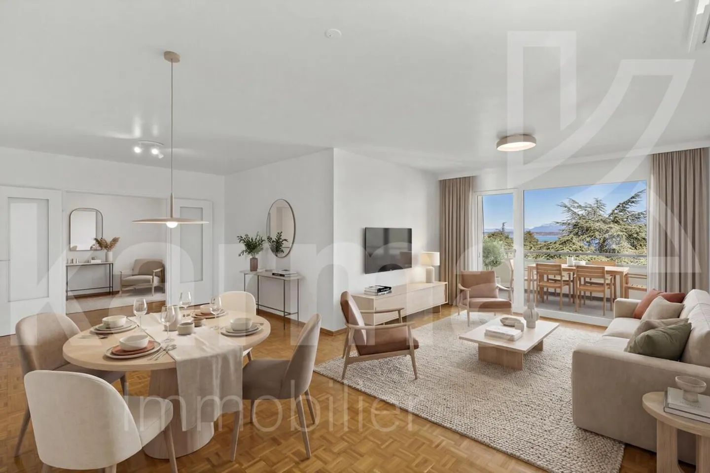 Appartamento luminoso con vista sul lago e sulle montagne - Foto 3 di 13