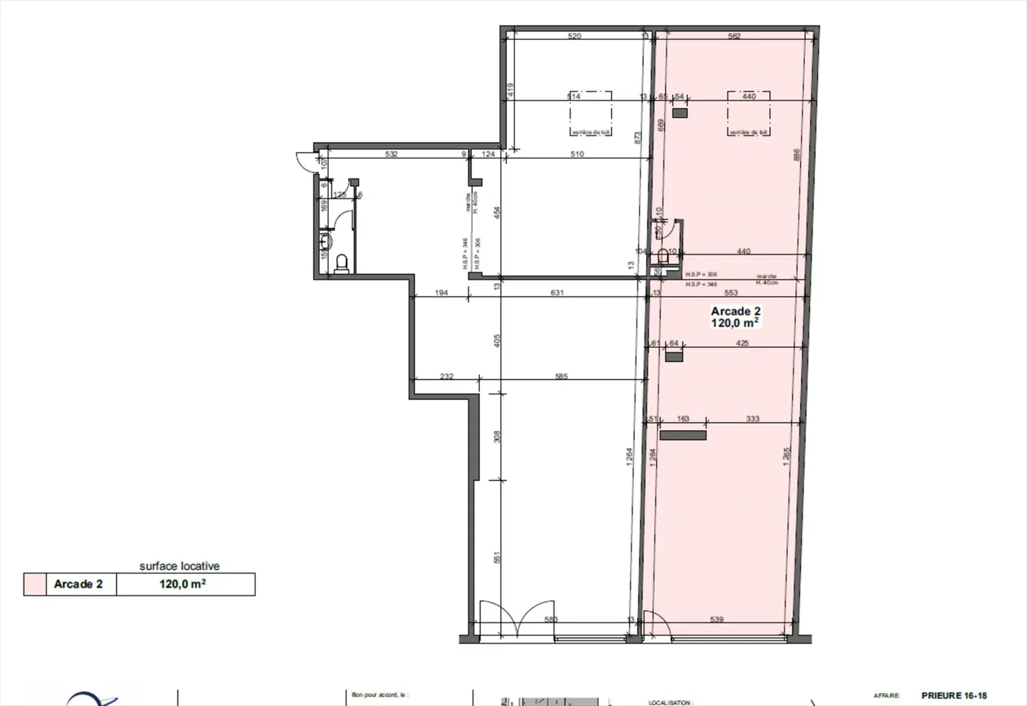 120 m2 Arcade zur Miete im Herzen von Pâquis - Foto 5 von 5