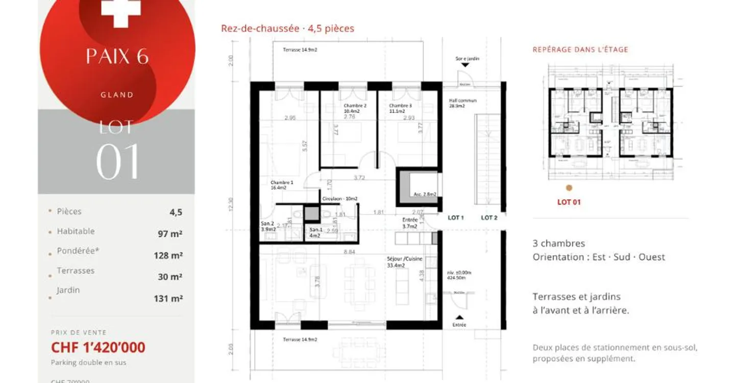 Promotion: Wunderschöne 4,5-Zimmer-Wohnung mit privatem Garten - Foto 6 von 9