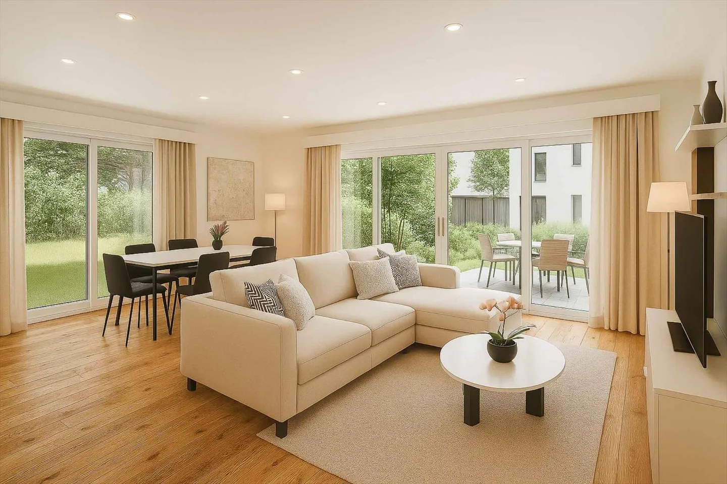 Nuova villa HPE con terrazza sul tetto e giardino privato - Lotto A - Foto 4 di 7