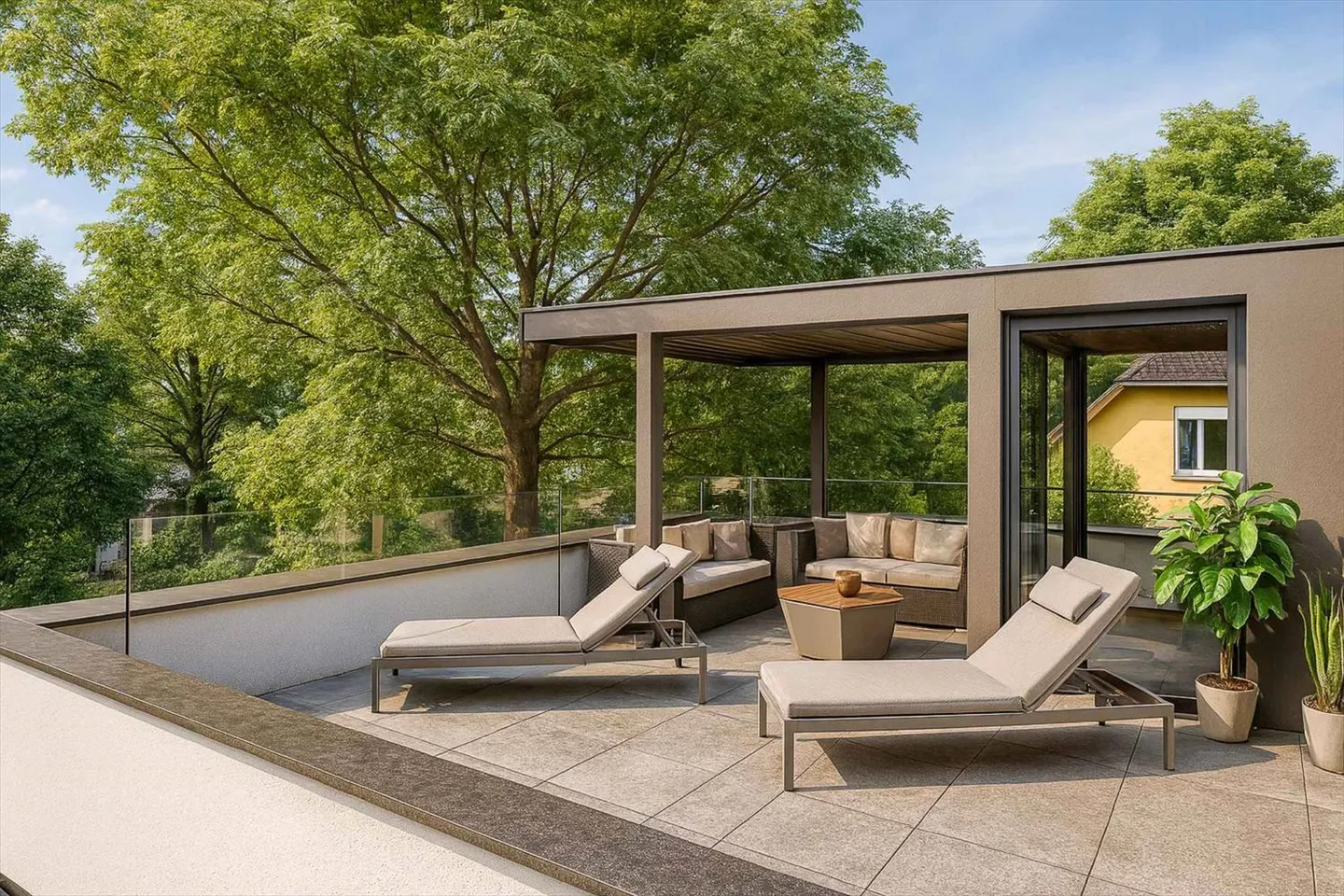 Nuova villa HPE con terrazza sul tetto e giardino privato - Lotto A - Foto 2 di 7