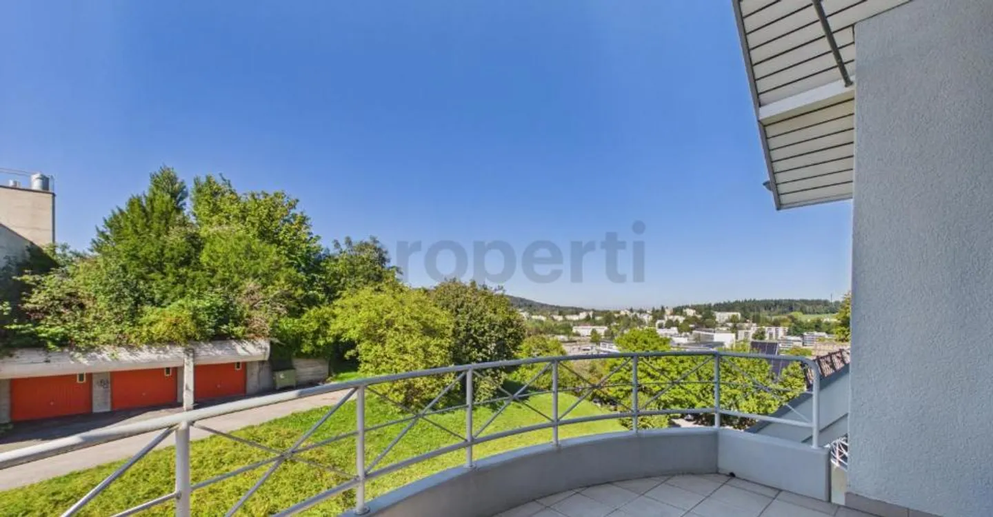 Vista panoramica su San Gallo con galleria, camino e lavatrice privata - Foto 5 di 10