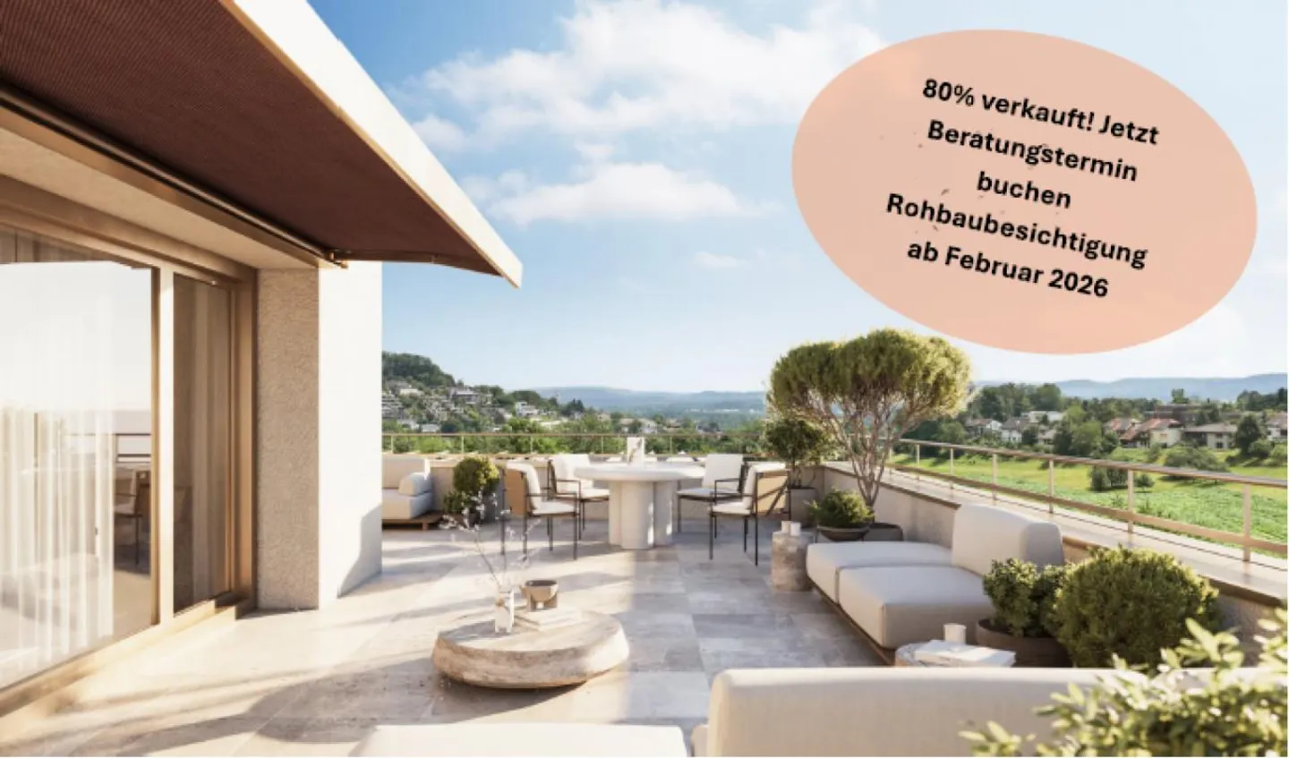 HORIZONT Küttigen - Appartement en Attique de Haute Qualité avec Vue - Photo 1 sur 7