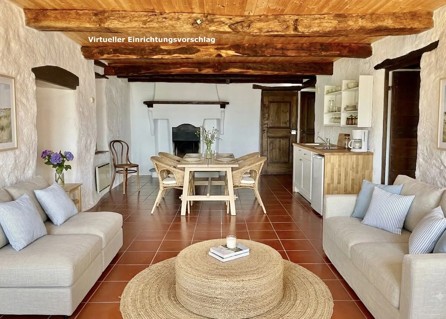 Charmante Maison de Village dans un Bel Emplacement Calme Casa Blu - "Le Bijou Inachevé" - Photo 6 sur 42