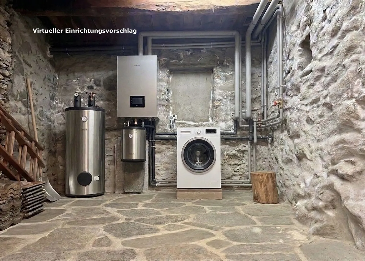 Charmante Maison de Village dans un Bel Emplacement Calme Casa Blu - "Le Bijou Inachevé" - Photo 12 sur 42