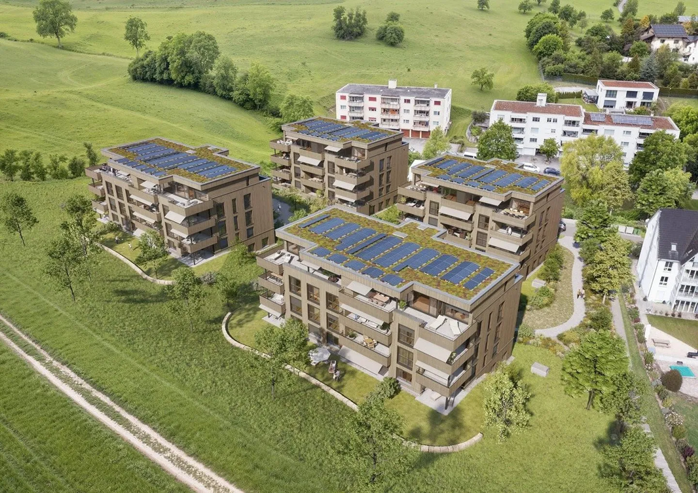 Première location - Appartement moderne de 2,5 pièces à Niederdorf - Photo 1 sur 5