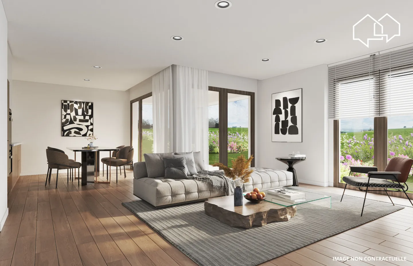 4,5-Zimmer-Wohnung im 1. Stock (Gebäude 1 - Los 4) - Foto 1 von 10