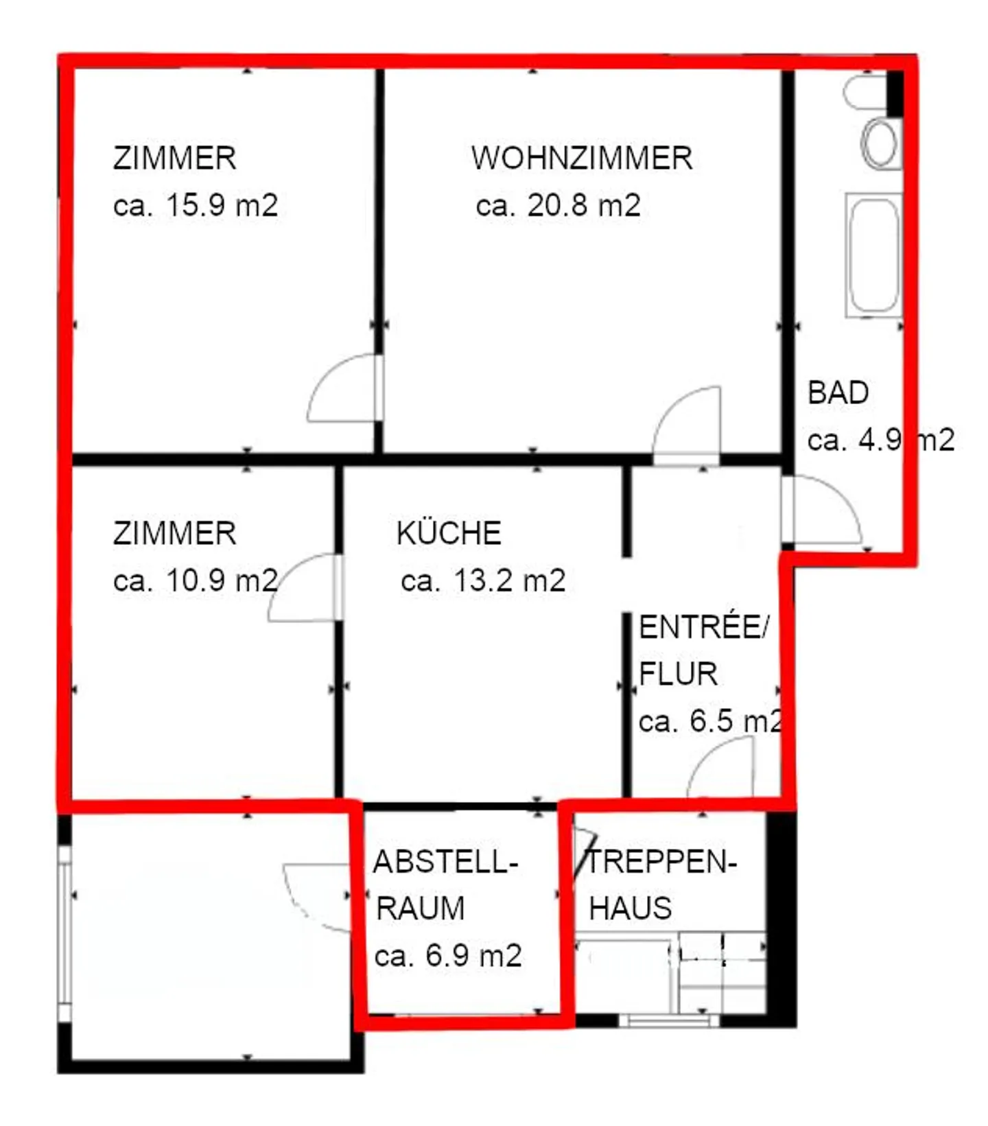 Beautiful, bright 3.5 room apartment in a two-family house - Photo 12 of 12