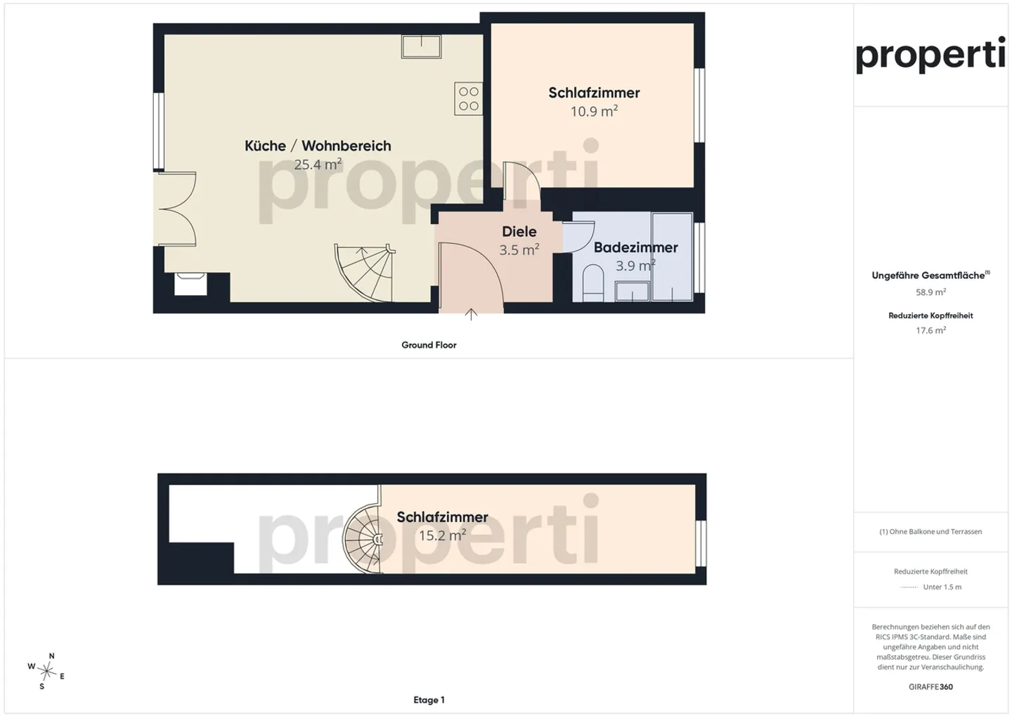 Stilvolle möbilierte 2.5-Zimmer-Dachwohnung - Photo 10 of 12