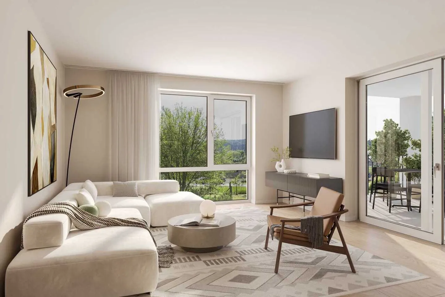 Exklusive 4.5-Zimmer Wohnung mit Panorama in Schaffhausen - Photo 2 sur 9