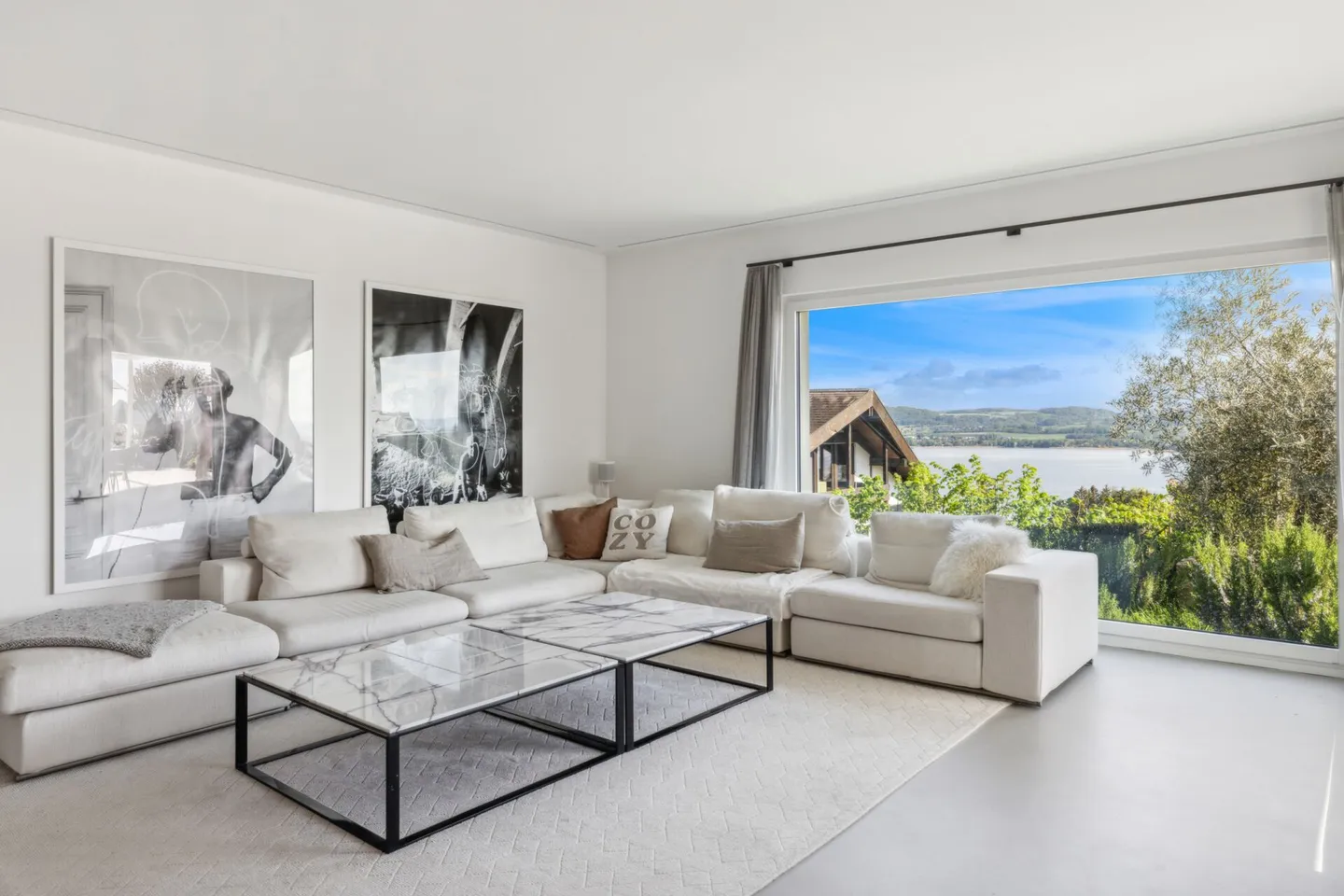 Elegante Traumvilla mit privater Poolanlage und Alpenpanorama am Murtensee - Foto 5 von 14