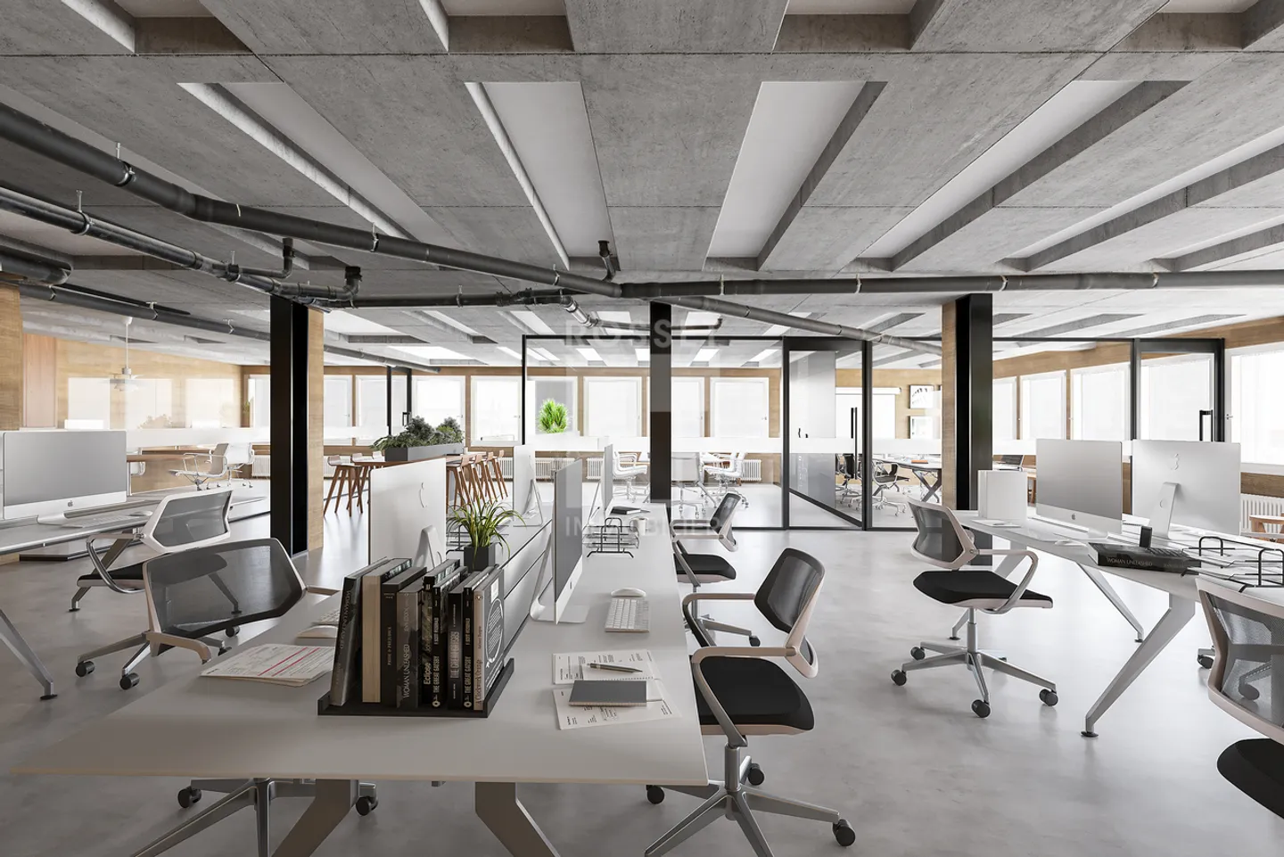 Bureaux d'env. 241 m² au 5ème étage - Photo 2 sur 4