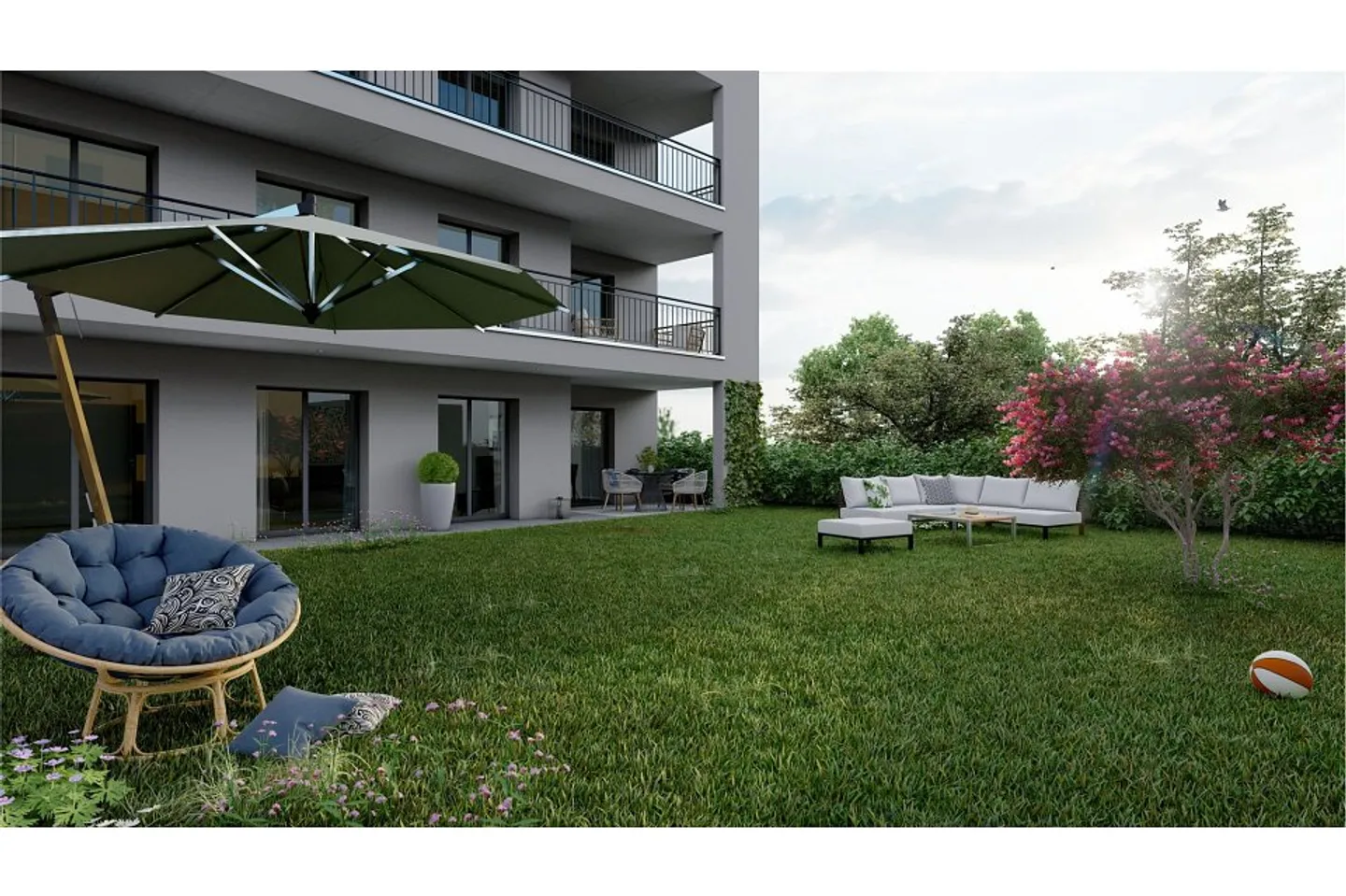 Apartment B2-3 on the ground floor 3.5 rooms in AVENCHES! JUST STEPS FROM SHOPS - Photo 3 of 10