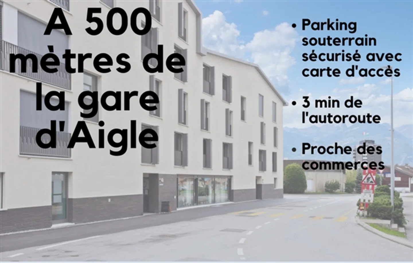 Place de parking souterrain pour moto - Près de la gare d'Aigle - Photo 1 sur 2