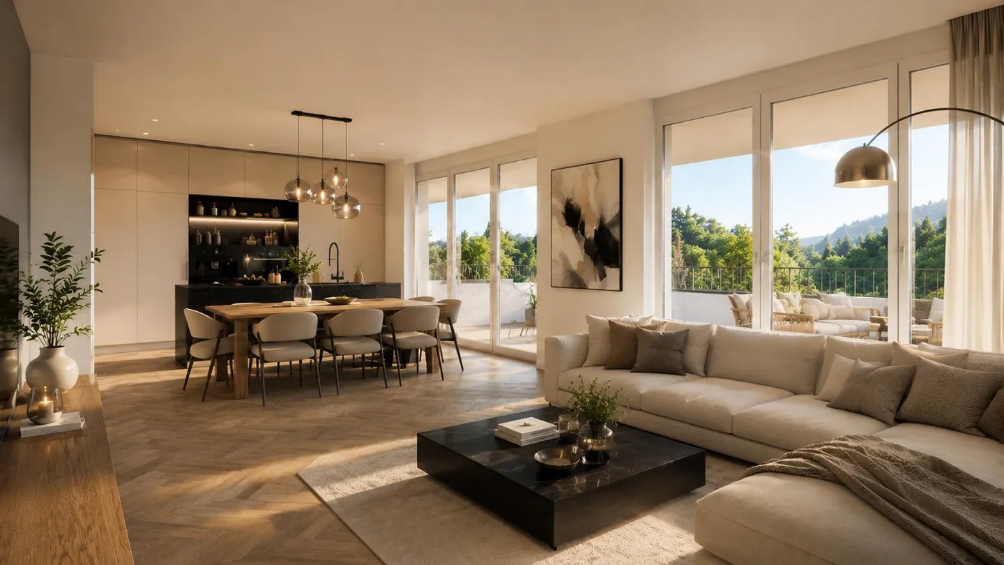 Stilvolle Wohnung in der Natur - Foto 1 von 10