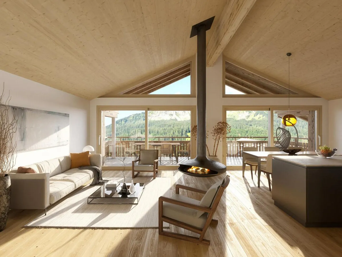 Klosters: Appartamento attico con panorama come residenza principale - Foto 1 di 5