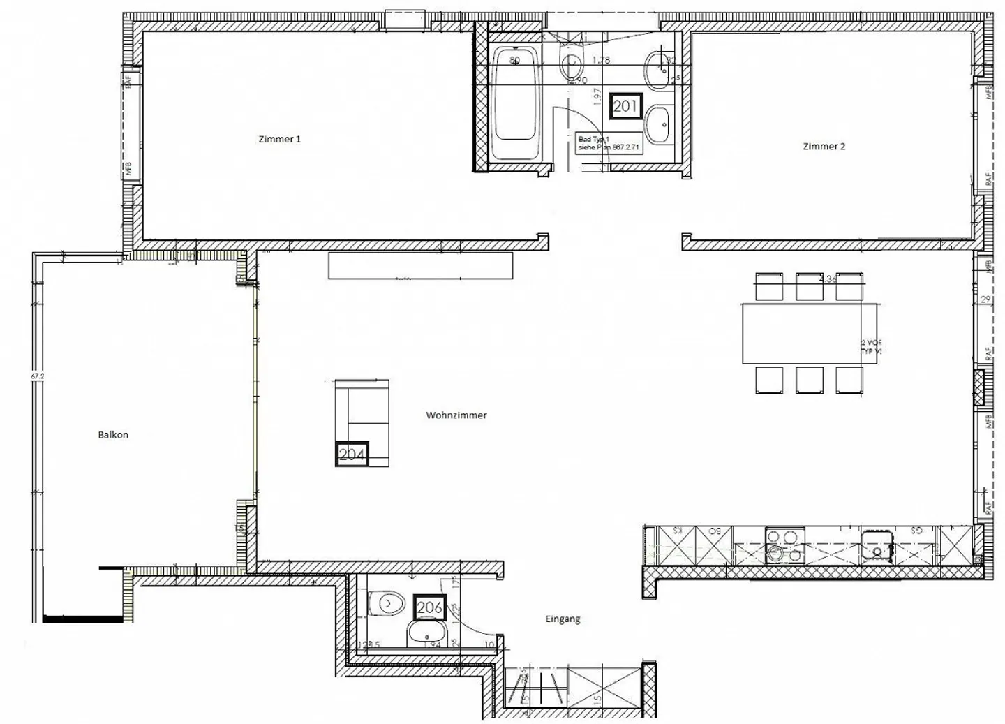 Large balcony with a view of greenery - Photo 9 of 9
