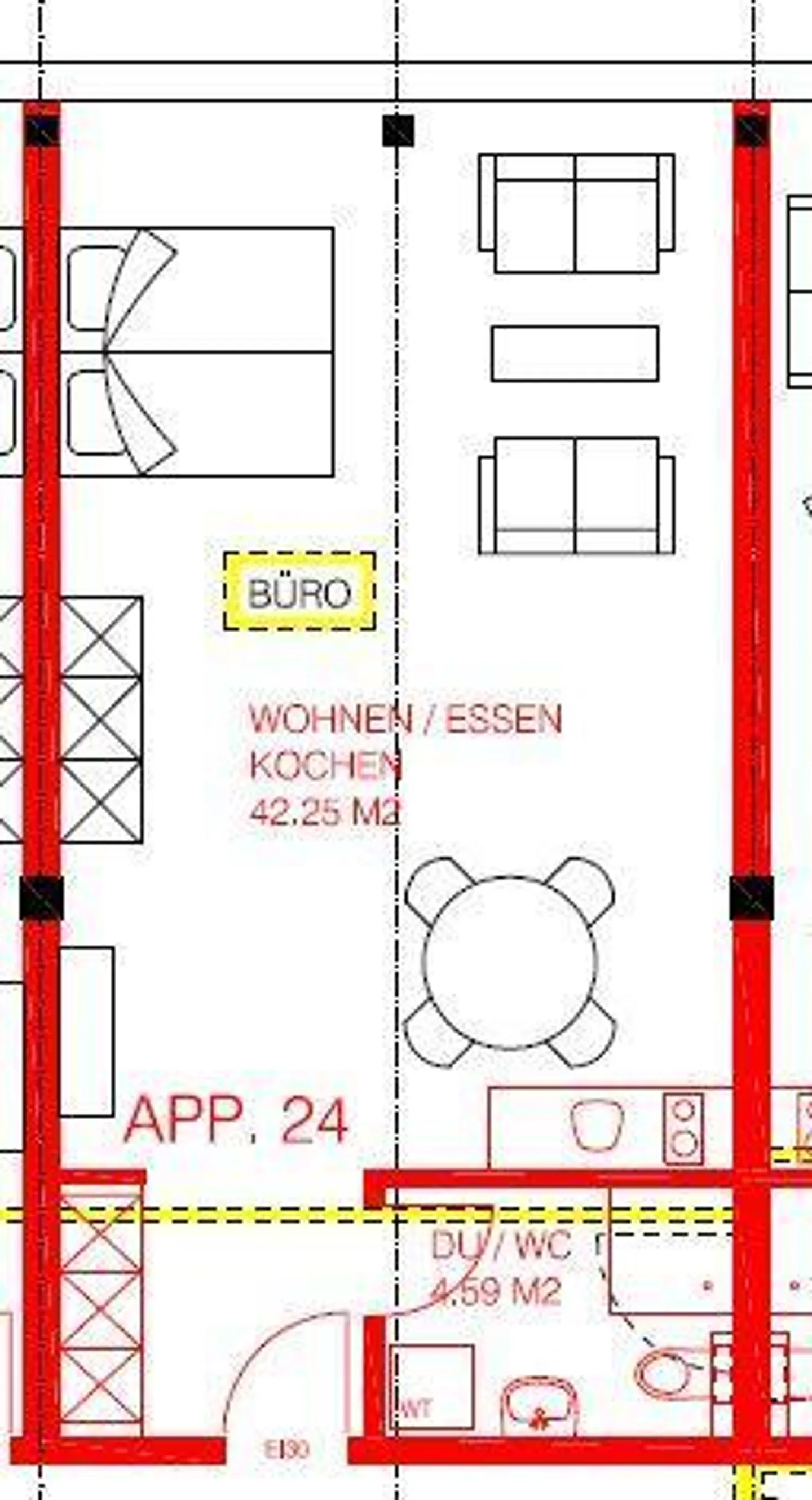 Ampio appartamento di 1 stanza a Zurigo - Foto 6 di 6