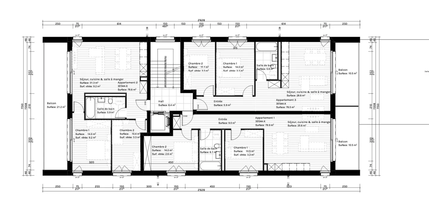 Gebäude A & B les Roncoz - Foto 9 von 13