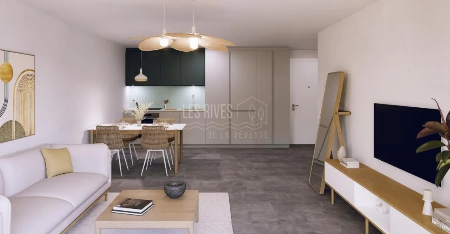 Neue 2,5 Zimmer mit großem 18 m² Balkon – Châtel-Saint-Denis - Foto 3 von 7