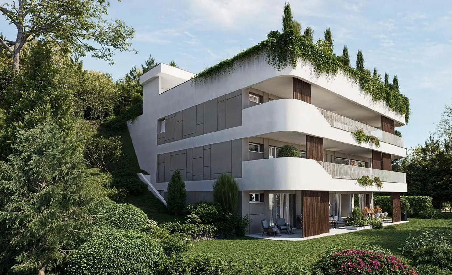 Neue Wohnung mit Seeblick und Garten in Capolago - Foto 5 von 10