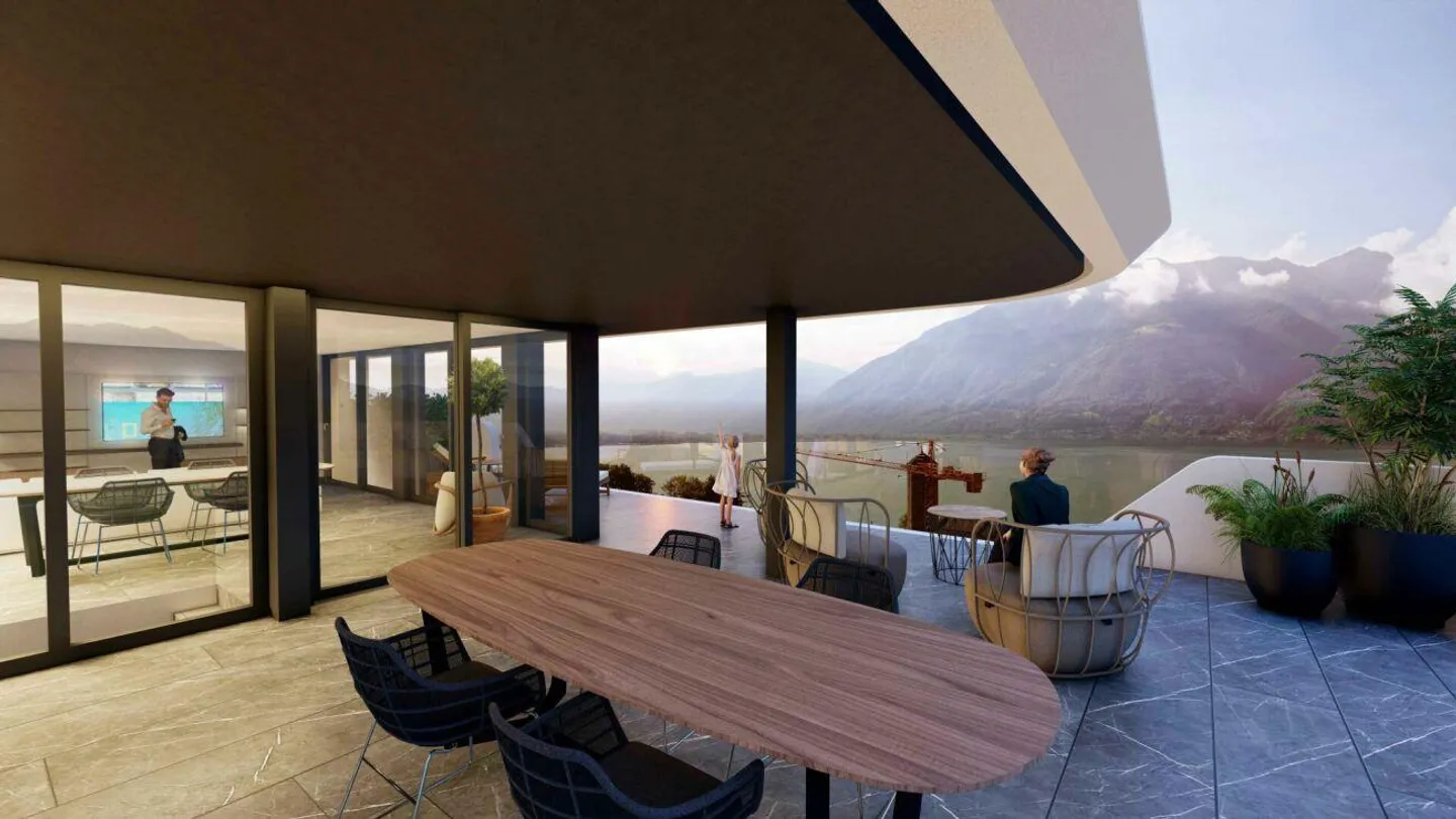 Duplex all'ultimo piano con vista lago e ampie terrazze a Minusio - Foto 5 di 19