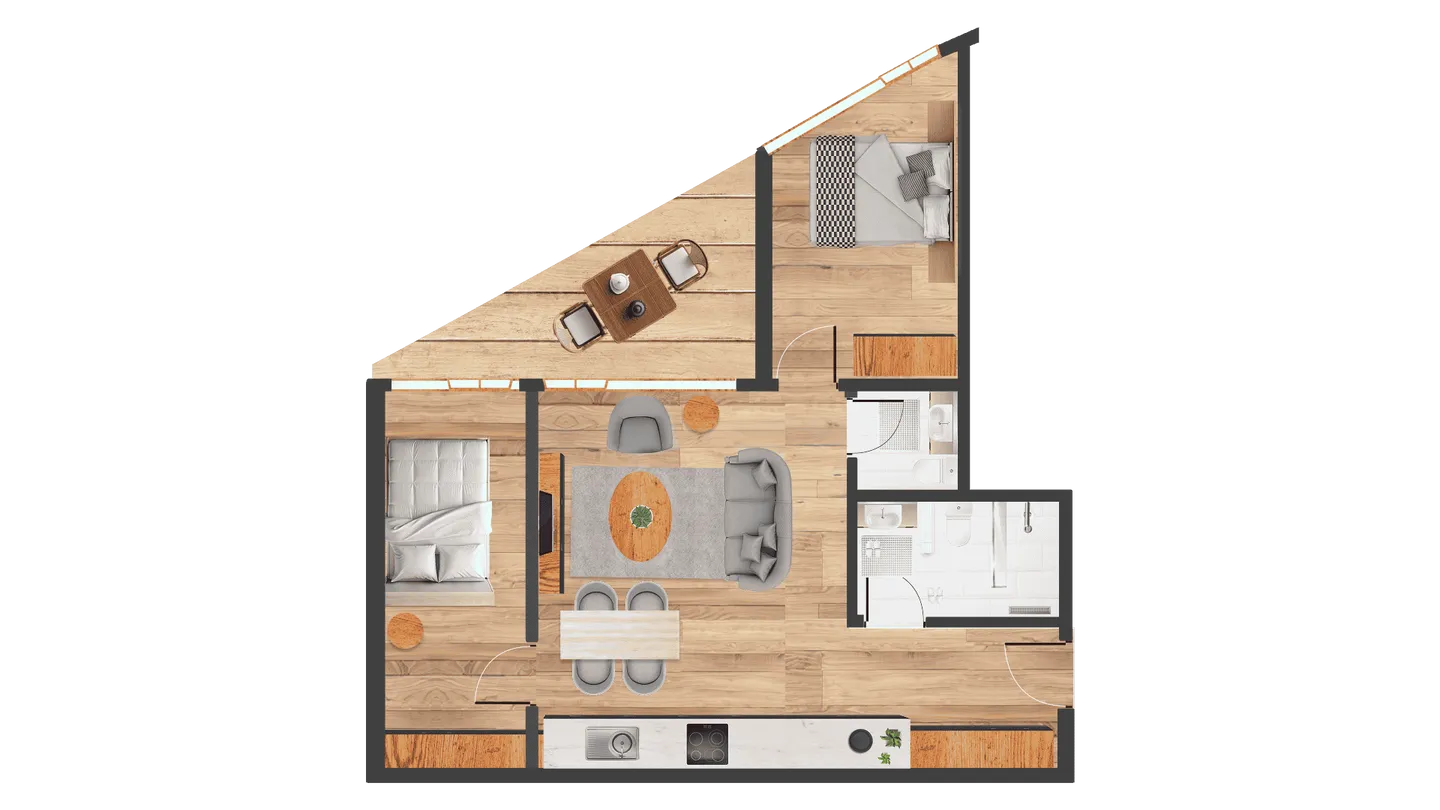 Dom 4545 - Possiedi il tuo esclusivo studio hotel o la tua suite in hotel a Saas-Fee - gestito da Dorint Hotels & Resorts. - Foto 4 di 4