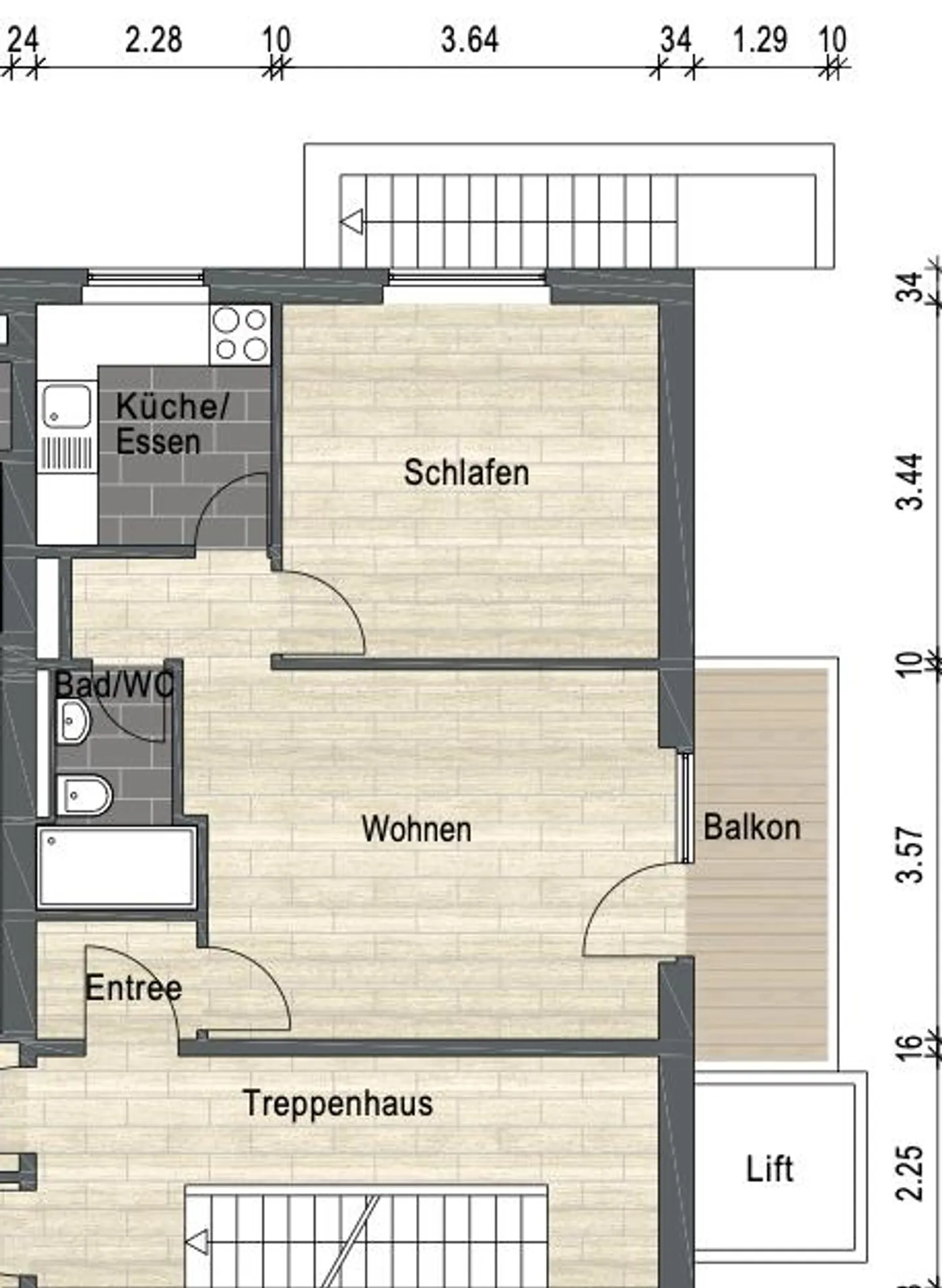 Appartamento affascinante di 2,5 stanze nel quartiere Schönbühl - Foto 8 di 8