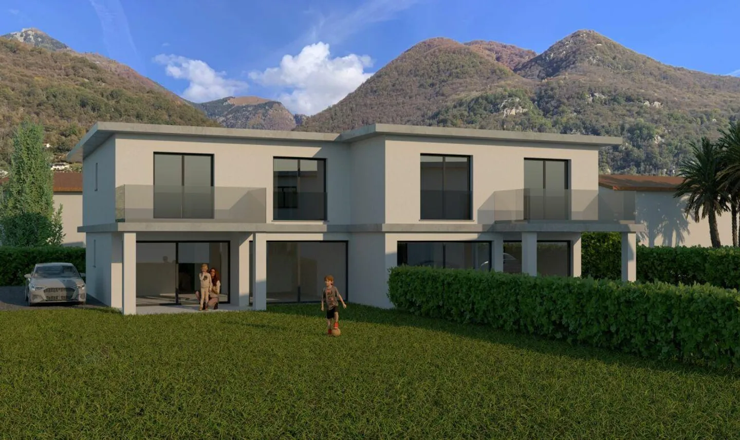 CUGNASCO - Casa a schiera moderna con grande giardino - Foto 1 di 9
