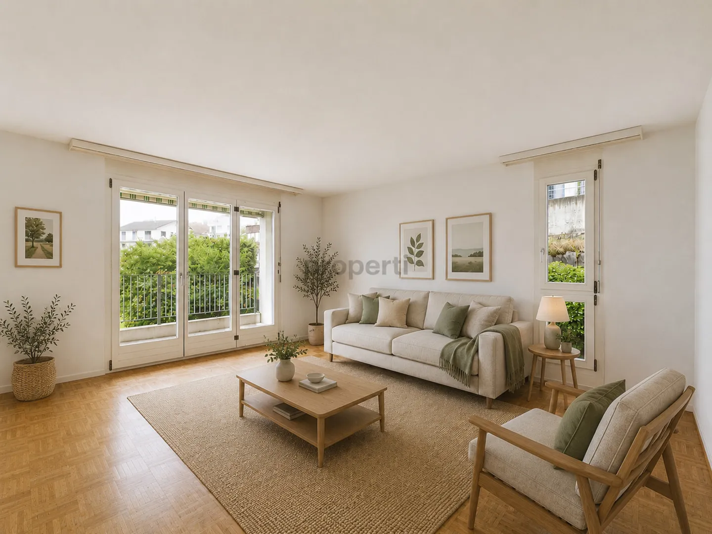 Appartement lumineux et familial de 4,5 pièces dans un emplacement calme à Winikon - Photo 2 sur 11