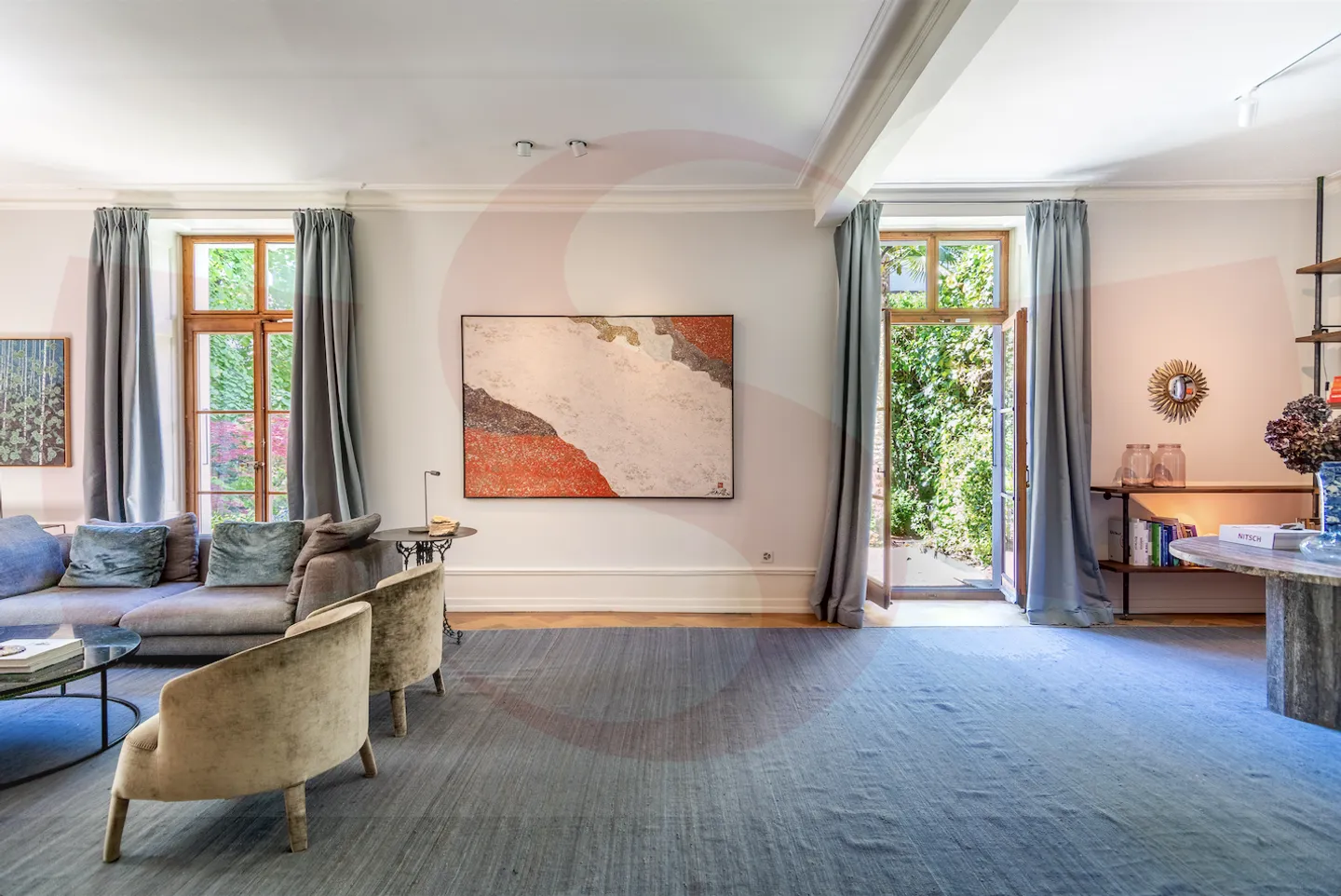 Einzigartiges Duplex im Erdgeschoss zur Miete möbliert im Stadtzentrum - Foto 3 von 10