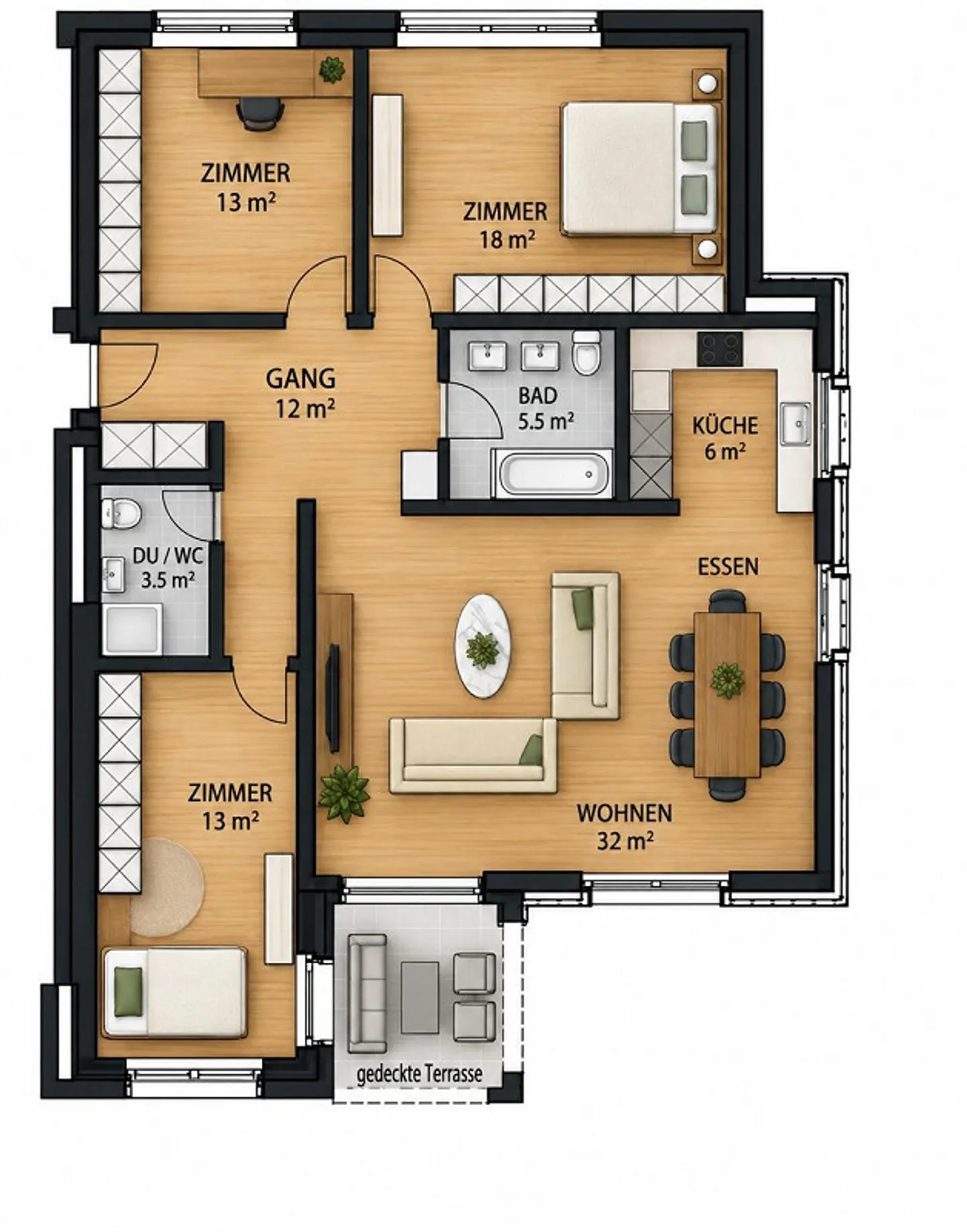 Appartamento con giardino 4,5 locali in posizione centrale a Brunnen SZ - Foto 13 di 13