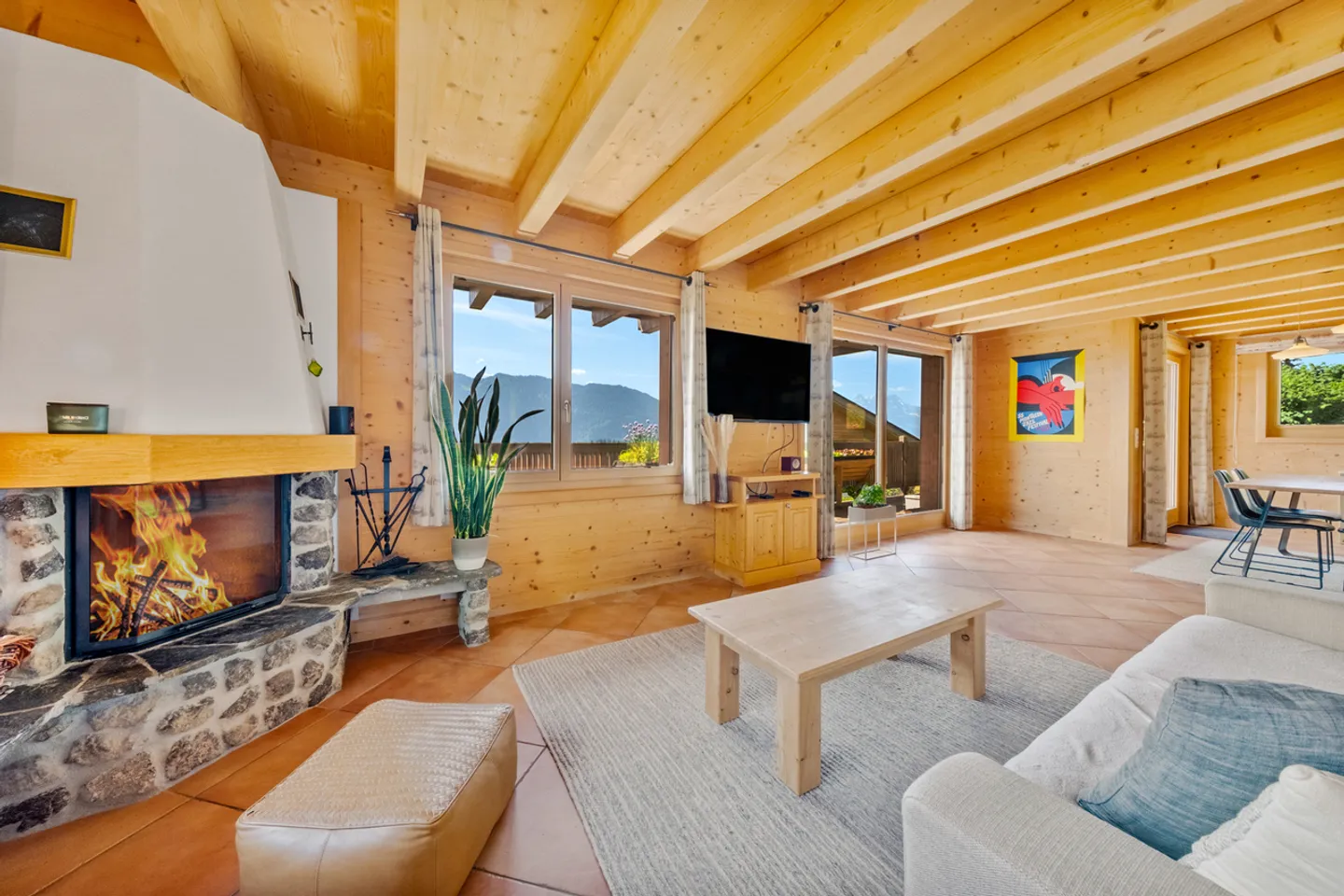 Chalet Charmant avec Vue sur les Montagnes - Photo 5 sur 12